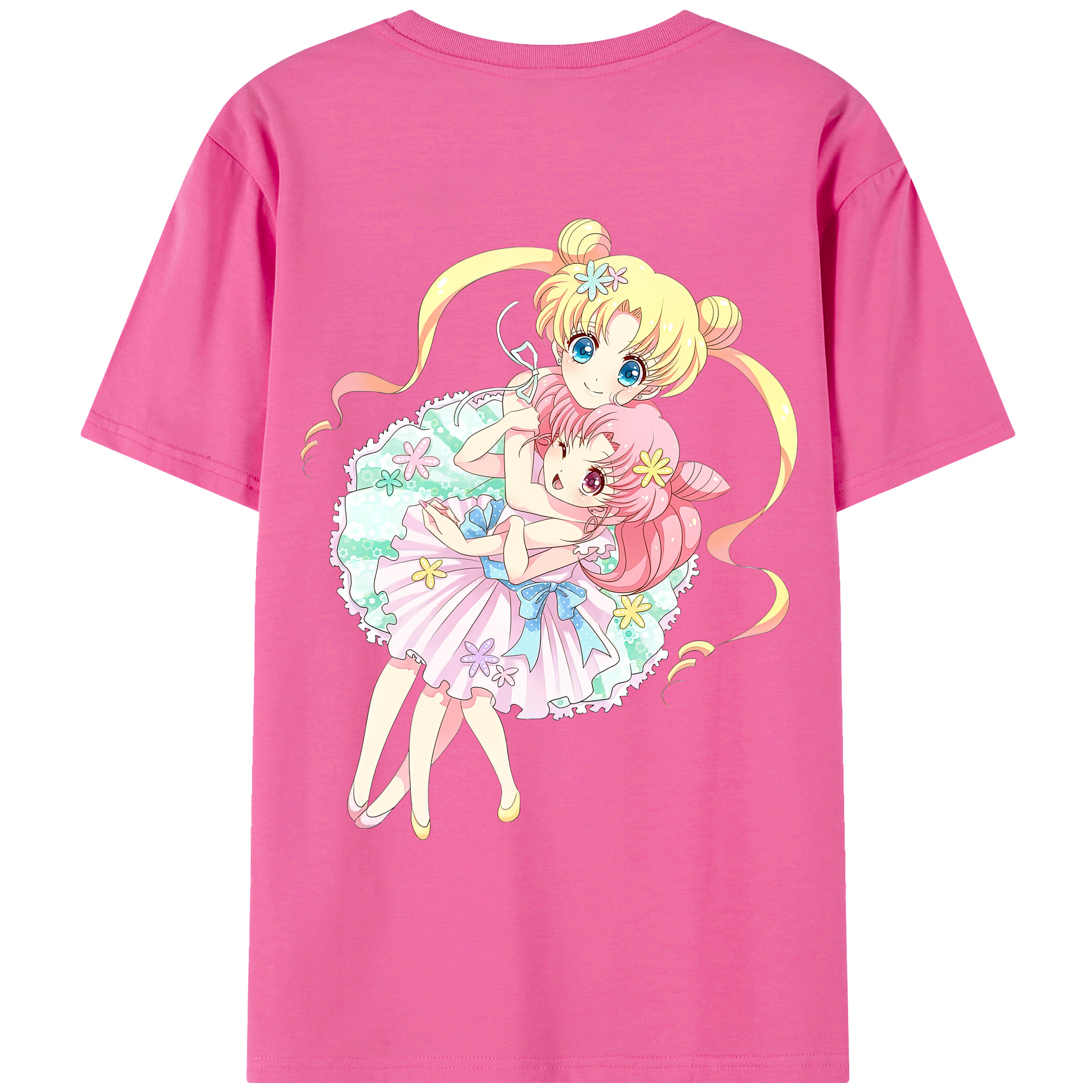 （画像用） 美少女戦士セーラームーン 愛野 美奈子 あいの みなこ Sailor Moon Aino Minako レディース半袖Tシャツ(バックプリント)